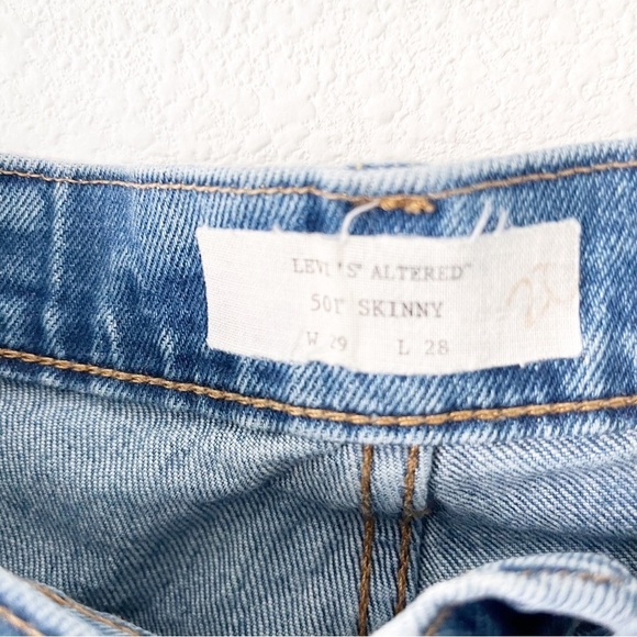 Levi’s 501 Altered Skinny Medium Wash Button Fly Jeans - Picture 4 of 9